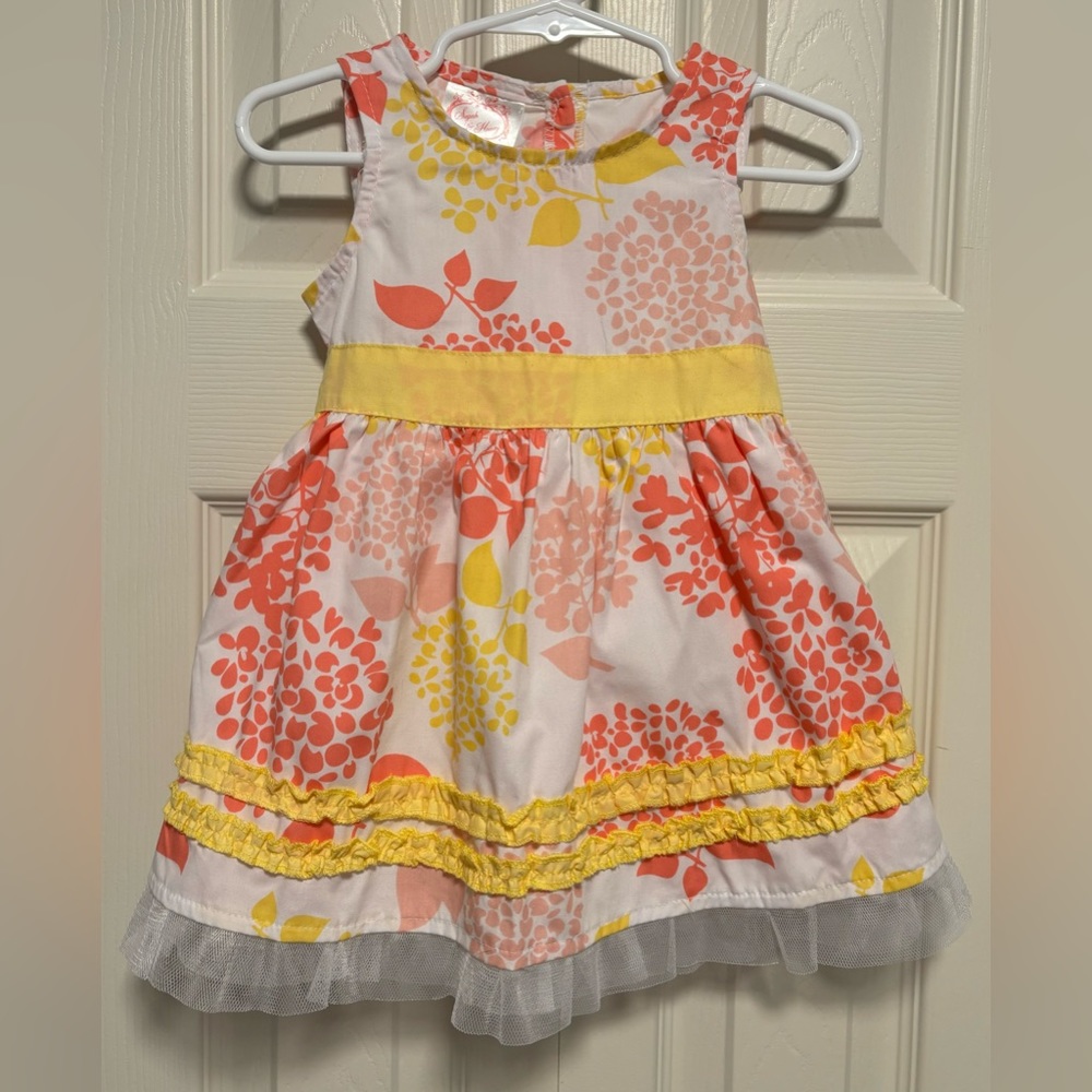 Baby Girls Spring Dress and Bloomers Size 12 months